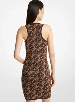 Empire Signature Logo Jacquard Tank Dress