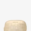Empire Small Metallic Crocodile Embossed Leather Travel Pouch