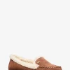 Eve Suede and Faux Shearling Moccasin