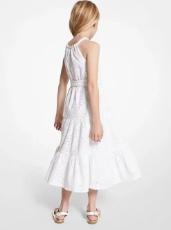 Floral Lace Belted Dress