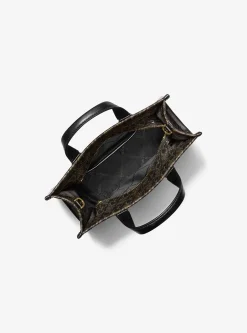 Gigi Small Metallic Empire Monogram Messenger Bag