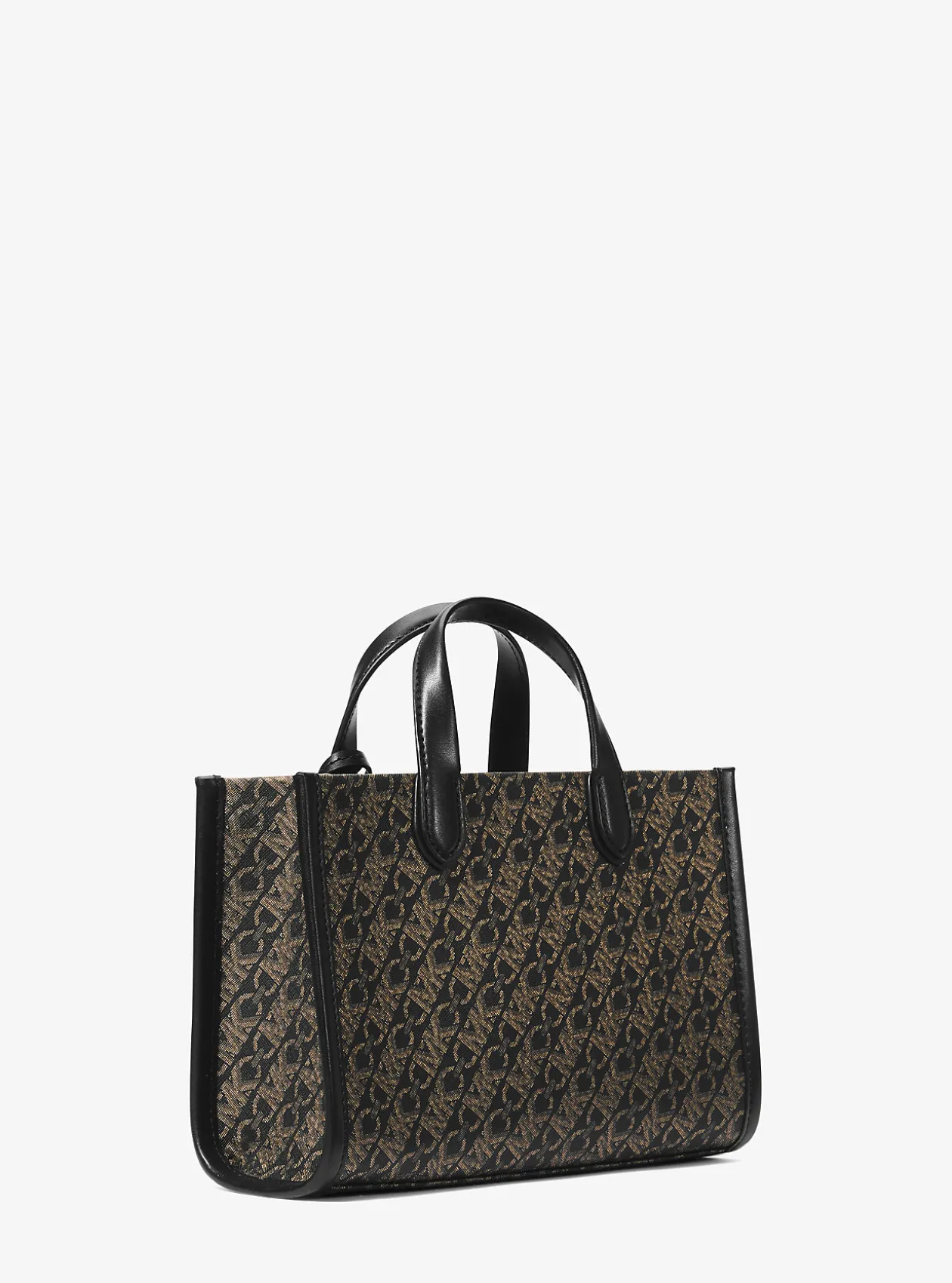 Gigi Small Metallic Empire Monogram Messenger Bag