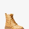 Haskell Animal Print Logo Canvas Boot