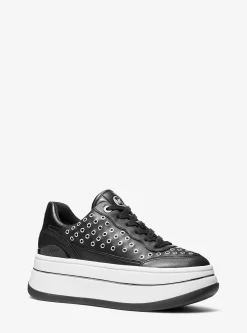 Hayes Grommeted Leather Platform Sneaker