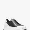 Hayes Two-Tone Leather Platform Sneaker