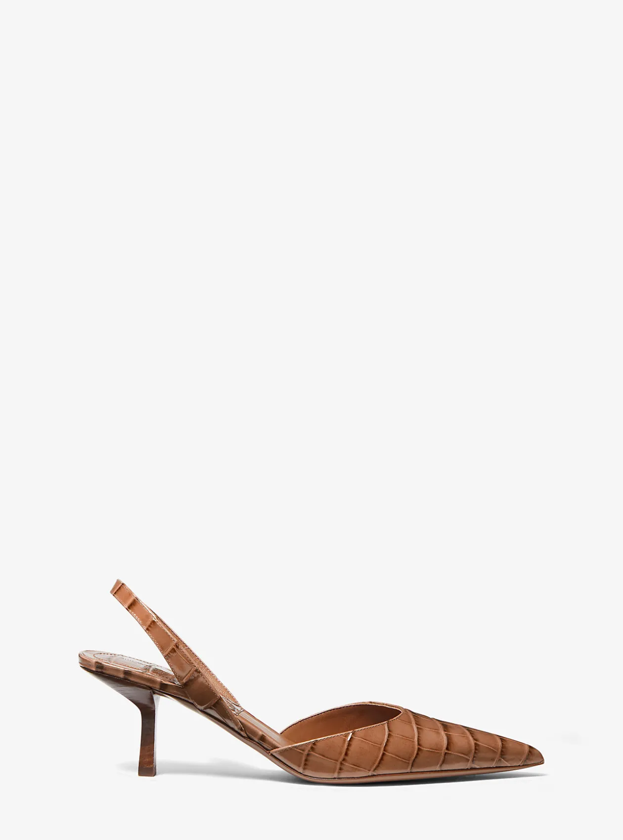 Holly Crocodile Embossed Leather Pump