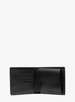 Hudson Crocodile Embossed Leather Billfold Wallet