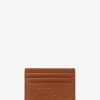 Hudson Embossed Pebbled Leather Tall Card Case