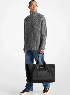 Hudson Oversized Leather Tote Bag