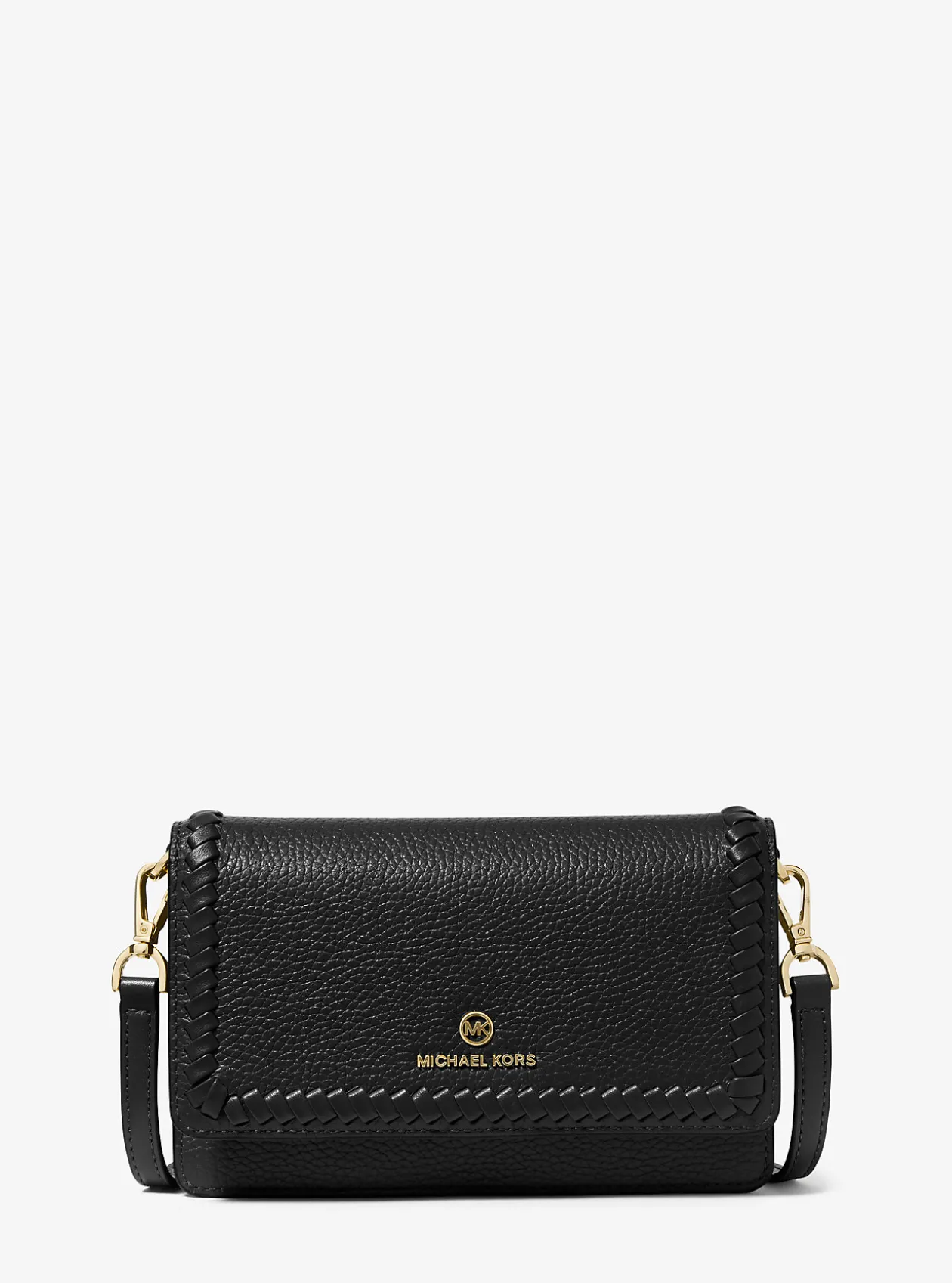Jet Set Charm Small Pebbled Leather Convertible Crossbody Bag