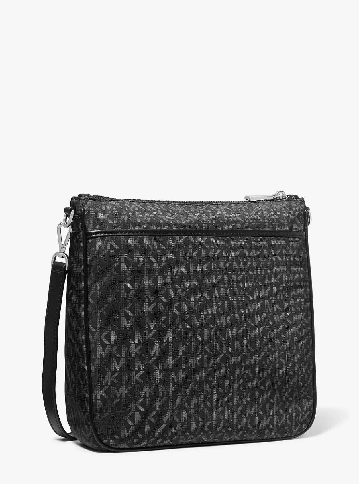 Jet Set Large Logo Print Woven Crossbody Bag
