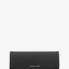Jet Set Large Saffiano Leather Snap-Front Wallet
