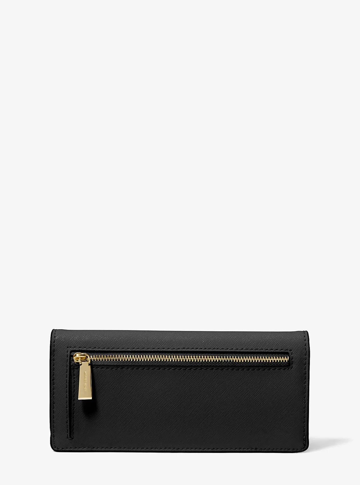 Jet Set Large Saffiano Leather Snap-Front Wallet