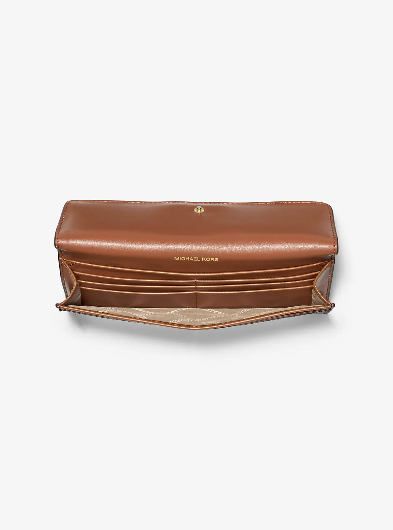 Jet Set Large Signature Logo Snap-Front Wallet