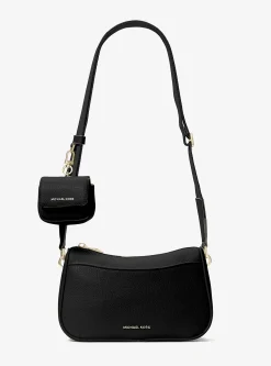 Jet Set Medium Pebbled Leather Crossbody Bag with Case for Apple AirPods Pro®
