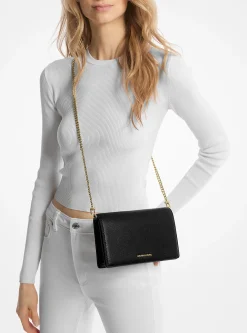 Jet Set Medium Pebbled Leather Crossbody Bag
