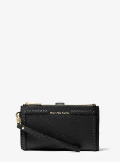 Jet Set Travel Pebbled Leather Smartphone Wallet