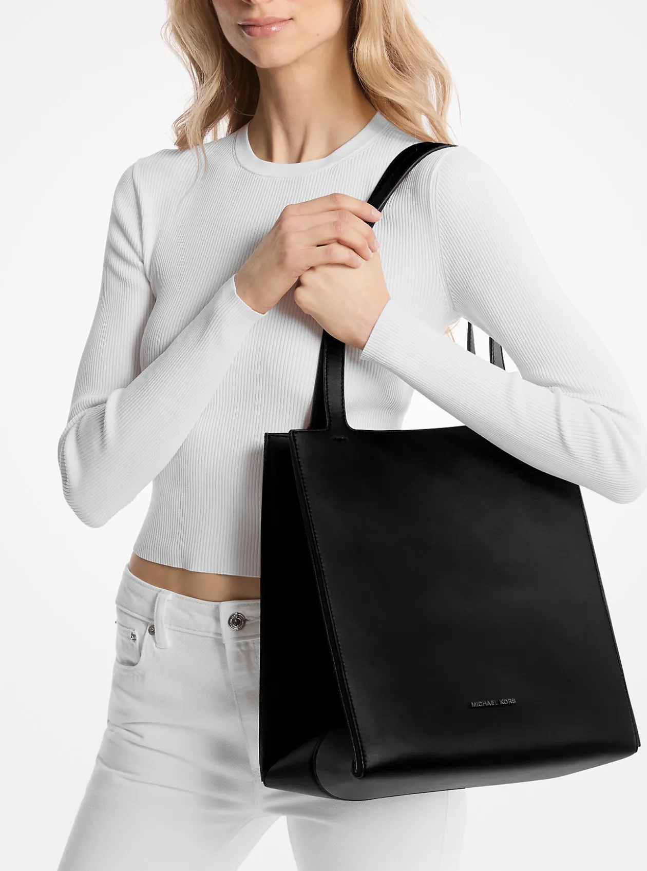 Jordi Large Leather Tote Bag