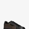 Keating Logo and Leather Sneaker