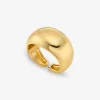 Large Precious Metal-Plated Brass Bubble Cuff