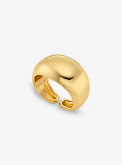 Large Precious Metal-Plated Brass Bubble Cuff