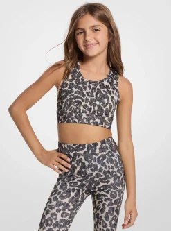 Leopard Logo Cropped Tank