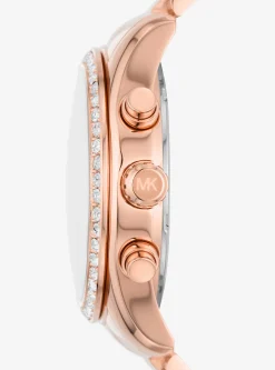 Lexington Pav&eacute; Rose Gold-Tone Watch