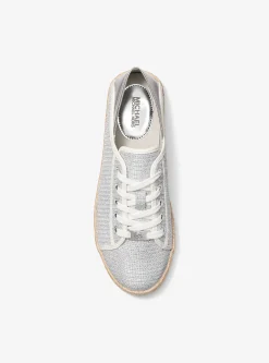Libby Glitter Chain Mesh Collapsible-Heel Sneaker