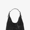 Limited-Edition Nolita Small Rhinestone Mesh Hobo Shoulder Bag