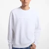 Logo Embossed Cotton Blend Sweater