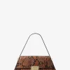 Ludlow Medium Snake Embossed Leather Shoulder Bag