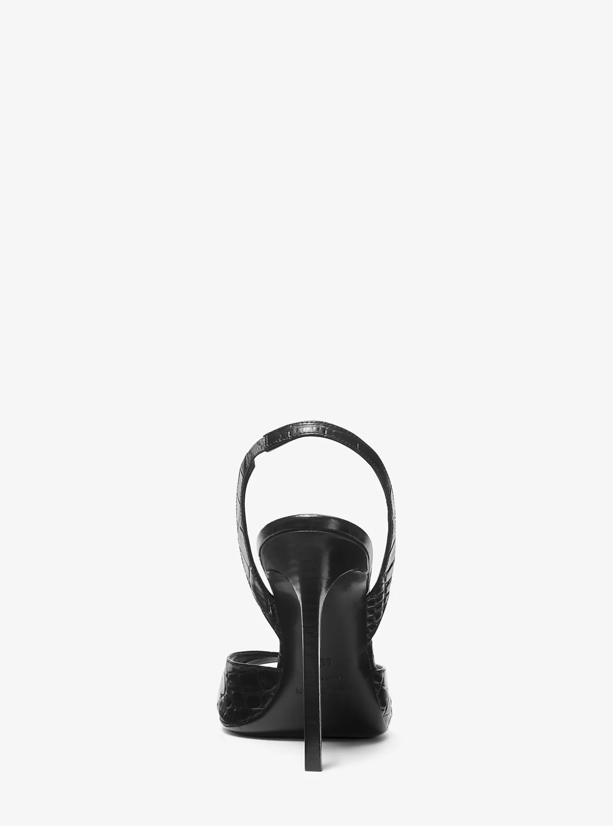 Marisa Crocodile Embossed Patent Leather Sandal