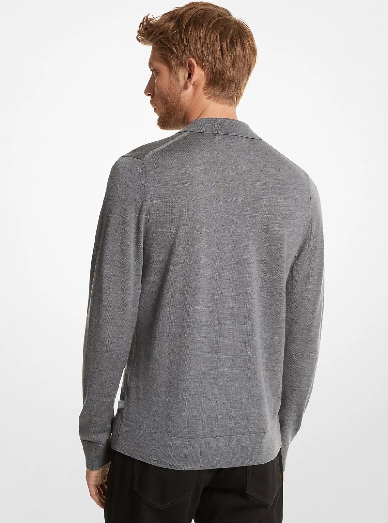 Merino Wool Polo Sweater