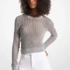 Metallic Mesh Sweater