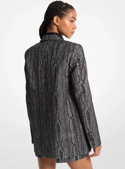 Metallic Moir&eacute; Blazer