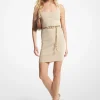 Metallic Ribbed Knit Tank Dress