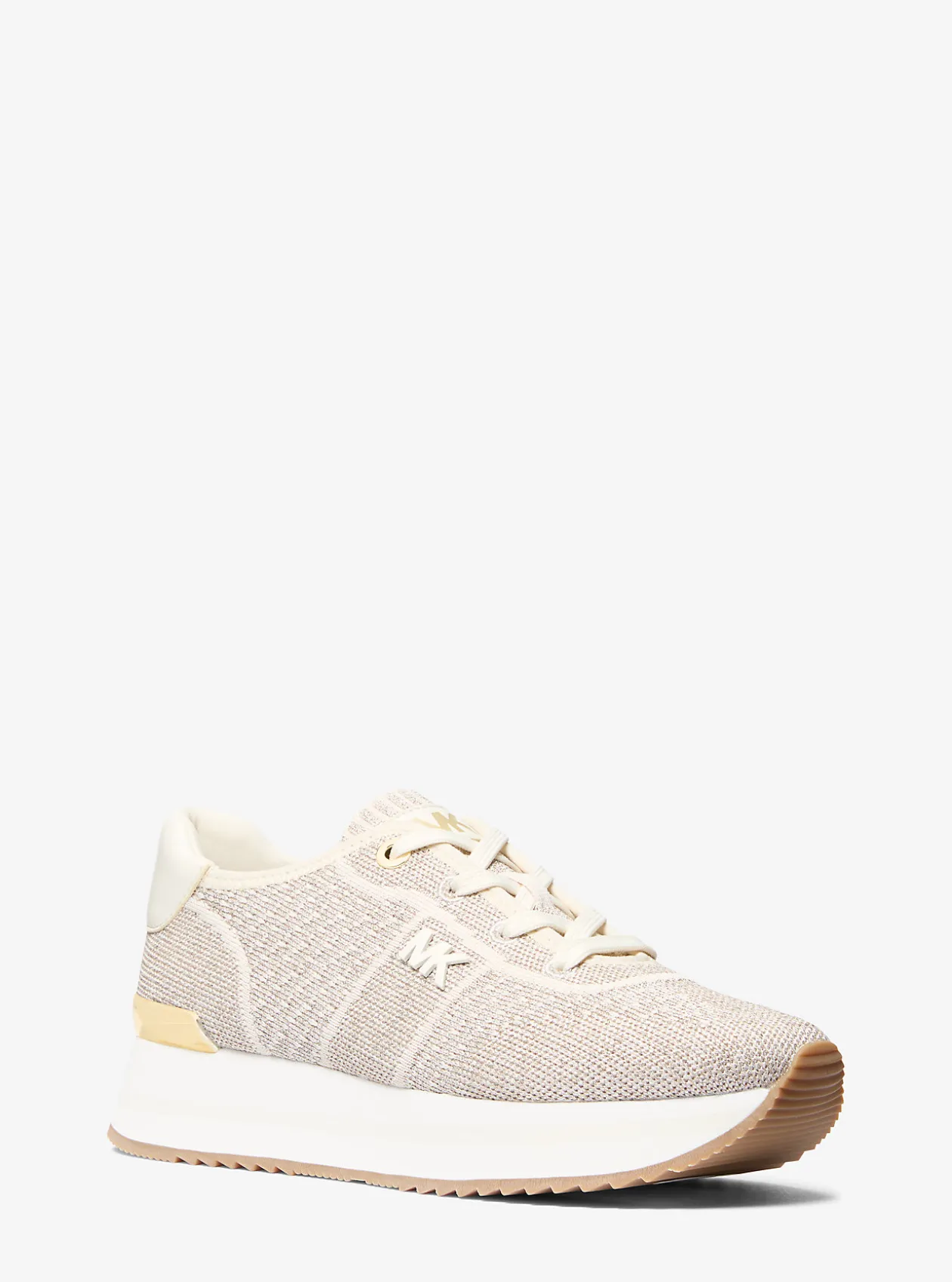 Monique Metallic Knit Trainer