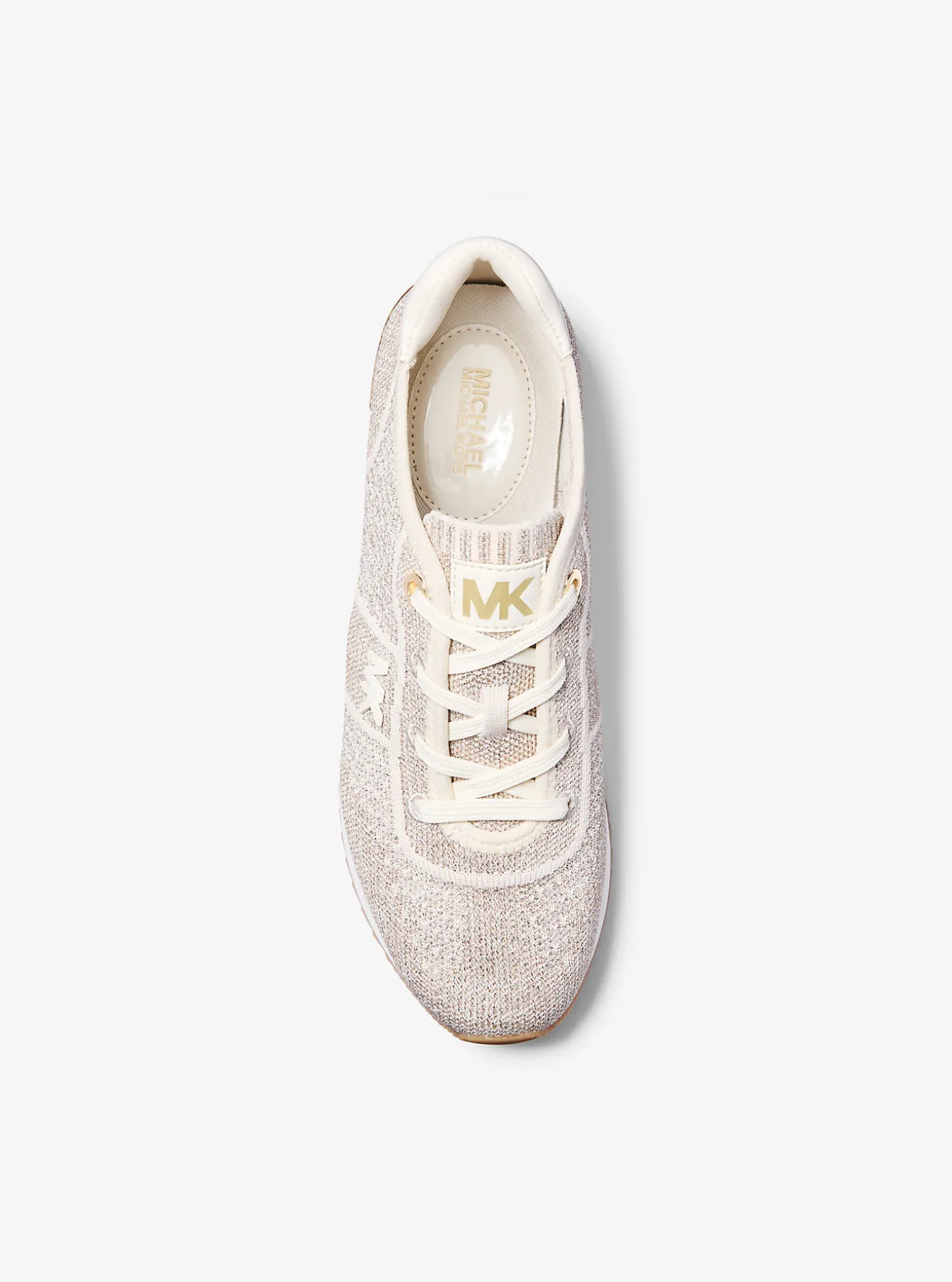 Monique Metallic Knit Trainer