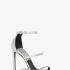 Nadege Python Embossed Leather Sandal