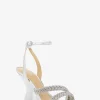 Nadina Embellished Metallic Leather Wedge Sandal