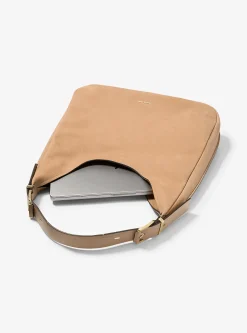 Nolita Large Nubuck Hobo Shoulder Bag