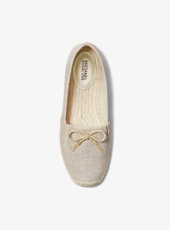 Nori Metallic Linen Slip-On Espadrille