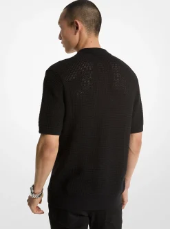 Open-Knit Cotton Shirt