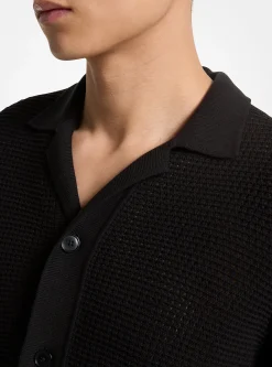 Open-Knit Cotton Shirt