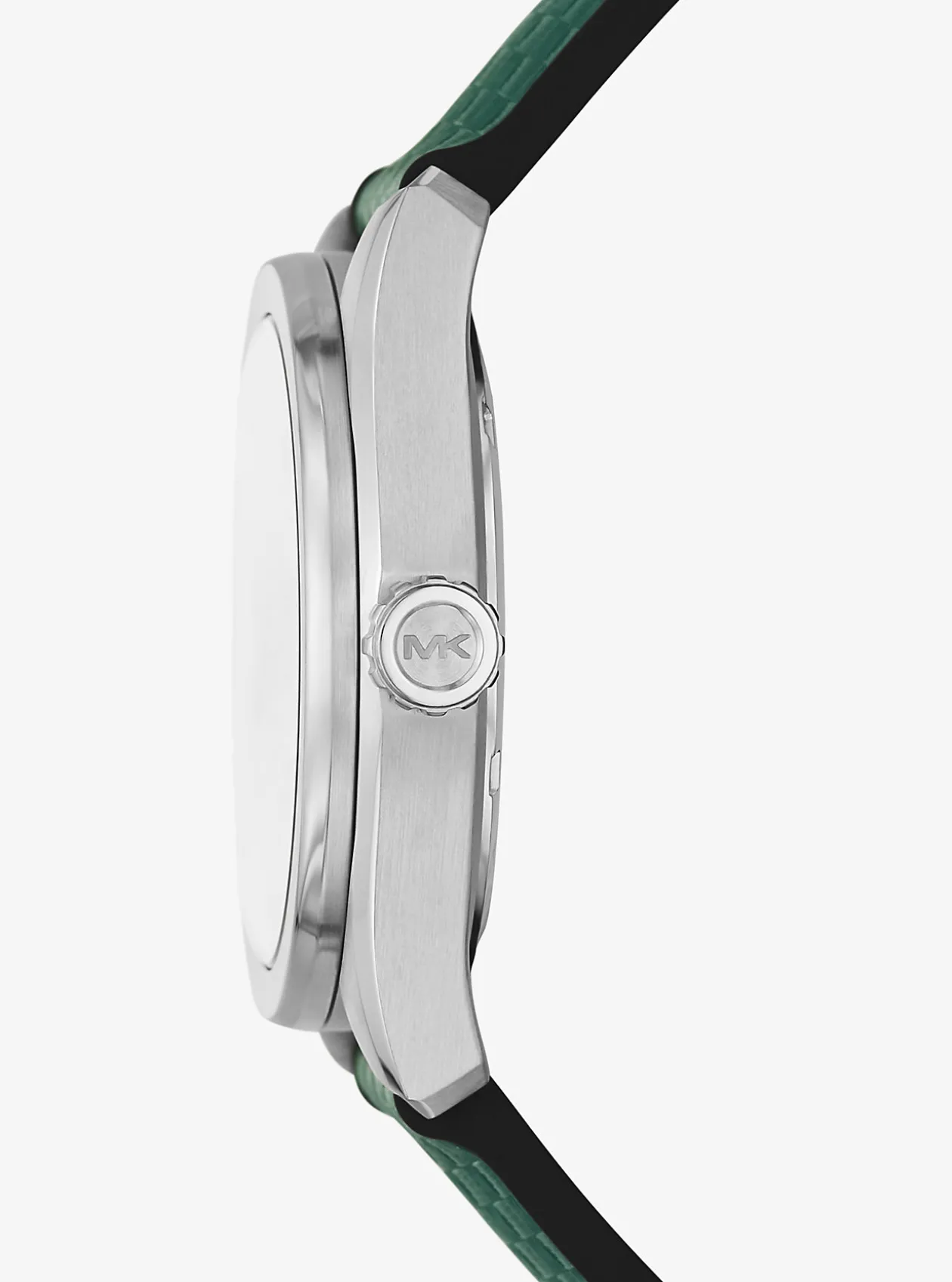 Oversized Accelerator 2.0 Silver-Tone and Textured Silicone Watch