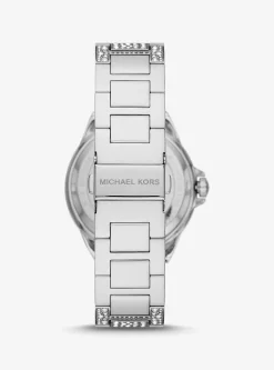 Oversized Camille Pavé Silver-Tone Watch