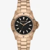 Oversized Everest Beige Gold-Tone Watch