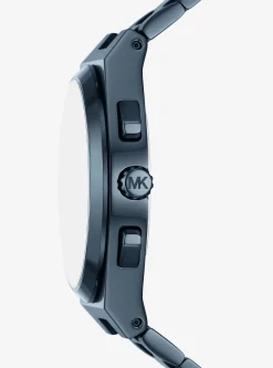 Oversized Lennox Blue-Tone Watch