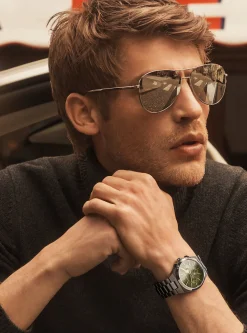 Oversized Lennox Gunmetal Watch