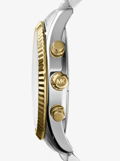 Oversized Lexington Two-Tone Watch